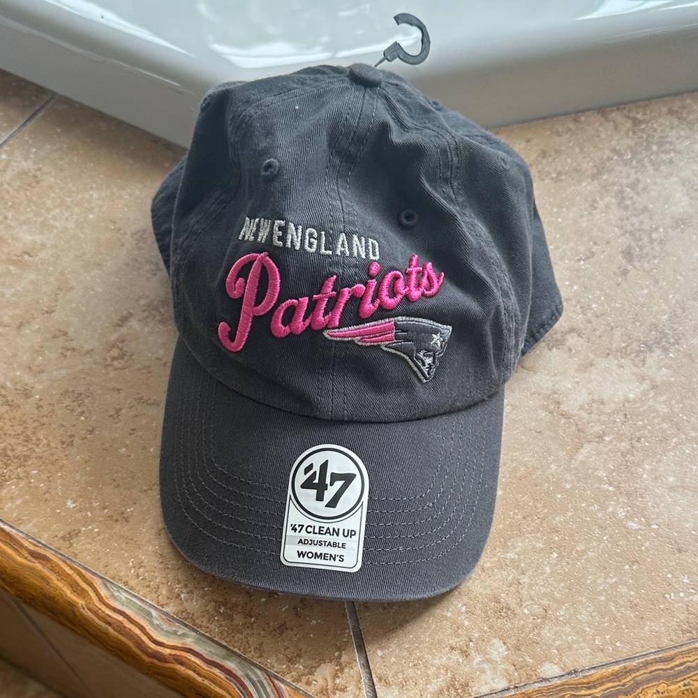 47 Brand Patriots Black and Pink Cap